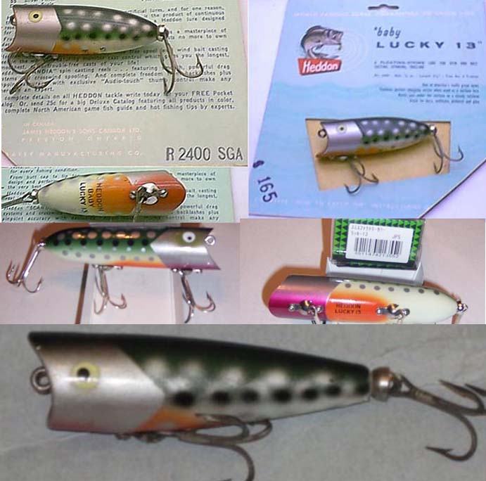 Heddon Lucky 13 Color Chart
