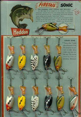 Heddon's Firetail Sonic Dealer Display Card